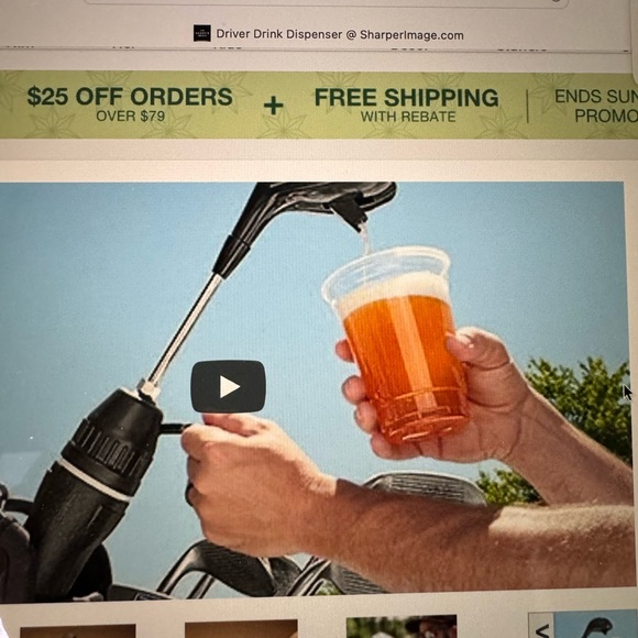 Sharper Image Accessories Sharper Image New Golf Driver Drink